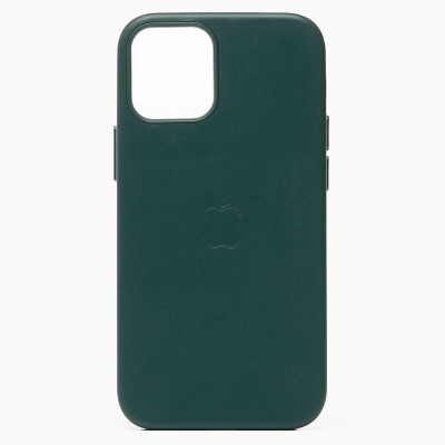 Чехол-накладка для Apple iPhone 12/iPhone 12 Pro (темно-зеленый) ORG SM002 экокожа SafeMag