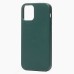 Чехол-накладка для Apple iPhone 12/iPhone 12 Pro (темно-зеленый) ORG SM002 экокожа SafeMag