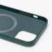 Чехол-накладка для Apple iPhone 12/iPhone 12 Pro (темно-зеленый) ORG SM002 экокожа SafeMag