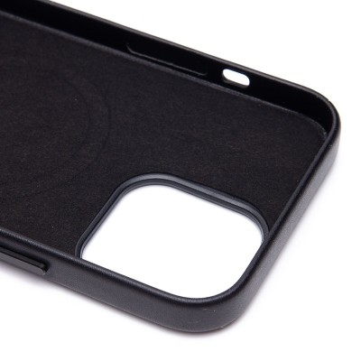 Чехол-накладка для Apple iPhone 13 Pro Max (черный) ORG SM002 экокожа SafeMag