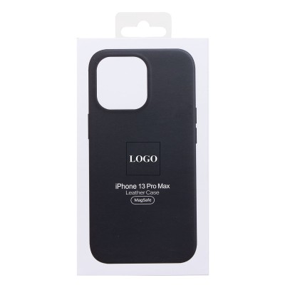 Чехол-накладка для Apple iPhone 13 Pro Max (черный) ORG SM002 экокожа SafeMag