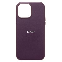 Чехол-накладка для Apple iPhone 13 Pro Max (багровый) ORG SM002 экокожа SafeMag