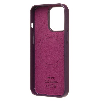 Чехол-накладка для Apple iPhone 13 Pro (багровый) ORG SM002 экокожа SafeMag