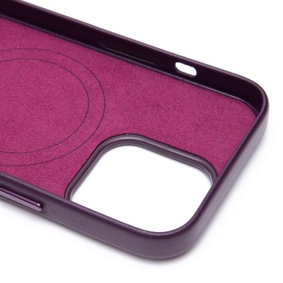 Чехол-накладка для Apple iPhone 13 Pro (багровый) ORG SM002 экокожа SafeMag