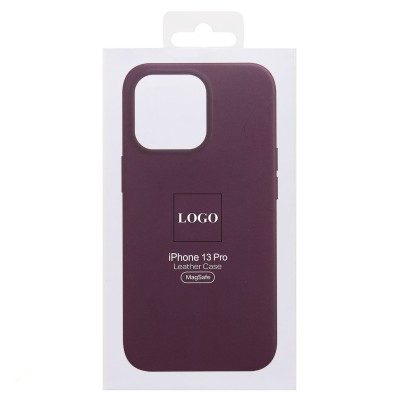 Чехол-накладка для Apple iPhone 13 Pro (багровый) ORG SM002 экокожа SafeMag