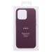 Чехол-накладка для Apple iPhone 13 Pro (багровый) ORG SM002 экокожа SafeMag