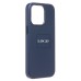 Чехол-накладка для Apple iPhone 13 Pro (тихоокеанский синий) ORG SM002 экокожа SafeMag