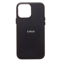 Чехол-накладка для Apple iPhone 14 Pro Max (черный) ORG SM002 экокожа SafeMag
