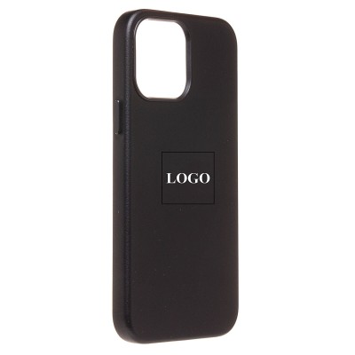 Чехол-накладка для Apple iPhone 14 Pro Max (черный) ORG SM002 экокожа SafeMag