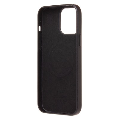 Чехол-накладка для Apple iPhone 14 Pro Max (черный) ORG SM002 экокожа SafeMag