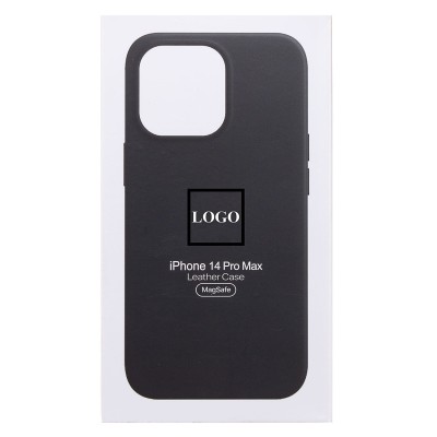 Чехол-накладка для Apple iPhone 14 Pro Max (черный) ORG SM002 экокожа SafeMag