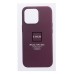 Чехол-накладка для Apple iPhone 14 Pro Max (багровый) ORG SM002 экокожа SafeMag