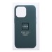 Чехол-накладка для Apple iPhone 14 Pro (тихоокеанский синий) ORG SM002 экокожа SafeMag