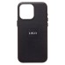 Чехол-накладка для Apple iPhone 15 Pro Max (черный) ORG SM002 экокожа SafeMag