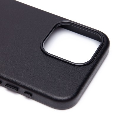 Чехол-накладка для Apple iPhone 15 Pro Max (черный) ORG SM002 экокожа SafeMag