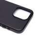 Чехол-накладка для Apple iPhone 15 Pro Max (черный) ORG SM002 экокожа SafeMag