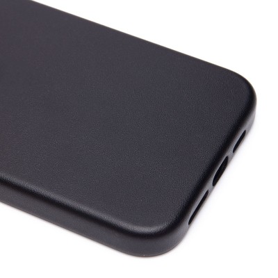 Чехол-накладка для Apple iPhone 15 Pro Max (черный) ORG SM002 экокожа SafeMag