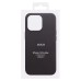 Чехол-накладка для Apple iPhone 15 Pro Max (черный) ORG SM002 экокожа SafeMag