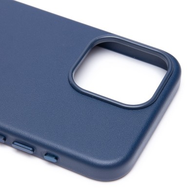 Чехол-накладка для Apple iPhone 15 Pro Max (тихоокеанский синий) ORG SM002 экокожа SafeMag