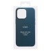 Чехол-накладка для Apple iPhone 15 Pro Max (тихоокеанский синий) ORG SM002 экокожа SafeMag