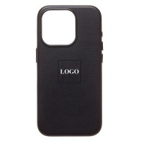 Чехол-накладка для Apple iPhone 15 Pro (черный) ORG SM002 экокожа SafeMag