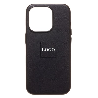 Чехол-накладка для Apple iPhone 15 Pro (черный) ORG SM002 экокожа SafeMag