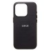 Чехол-накладка для Apple iPhone 15 Pro (черный) ORG SM002 экокожа SafeMag