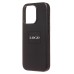Чехол-накладка для Apple iPhone 15 Pro (черный) ORG SM002 экокожа SafeMag