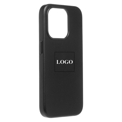 Чехол-накладка для Apple iPhone 15 Pro (черный) ORG SM002 экокожа SafeMag