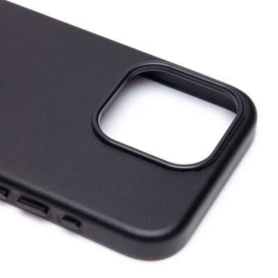 Чехол-накладка для Apple iPhone 15 Pro (черный) ORG SM002 экокожа SafeMag