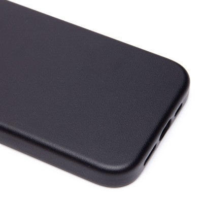Чехол-накладка для Apple iPhone 15 Pro (черный) ORG SM002 экокожа SafeMag