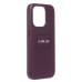 Чехол-накладка для Apple iPhone 15 Pro (багровый) ORG SM002 экокожа SafeMag