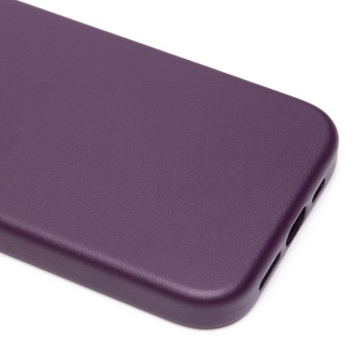 Чехол-накладка для Apple iPhone 15 Pro (багровый) ORG SM002 экокожа SafeMag