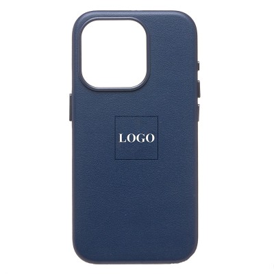 Чехол-накладка для Apple iPhone 15 Pro (тихоокеанский синий) ORG SM002 экокожа SafeMag