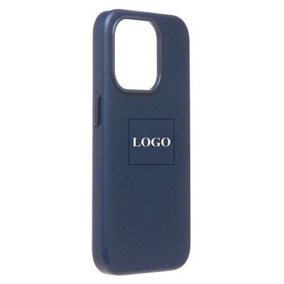 Чехол-накладка для Apple iPhone 15 Pro (тихоокеанский синий) ORG SM002 экокожа SafeMag