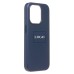 Чехол-накладка для Apple iPhone 15 Pro (тихоокеанский синий) ORG SM002 экокожа SafeMag