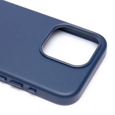 Чехол-накладка для Apple iPhone 15 Pro (тихоокеанский синий) ORG SM002 экокожа SafeMag
