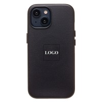 Чехол-накладка для Apple iPhone 15 (черный) ORG SM002 экокожа SafeMag