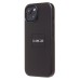 Чехол-накладка для Apple iPhone 15 (черный) ORG SM002 экокожа SafeMag