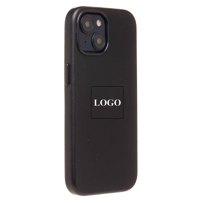 Чехол-накладка для Apple iPhone 15 (черный) ORG SM002 экокожа SafeMag