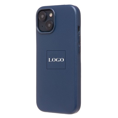 Чехол-накладка для Apple iPhone 15 (тихоокеанский синий) ORG SM002 экокожа SafeMag