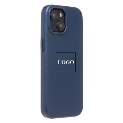 Чехол-накладка для Apple iPhone 15 (тихоокеанский синий) ORG SM002 экокожа SafeMag