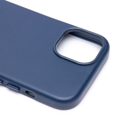 Чехол-накладка для Apple iPhone 15 (тихоокеанский синий) ORG SM002 экокожа SafeMag