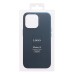 Чехол-накладка для Apple iPhone 15 (тихоокеанский синий) ORG SM002 экокожа SafeMag