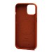 Чехол-накладка для Apple iPhone 15 (серо-коричневый) ORG SM002 экокожа SafeMag