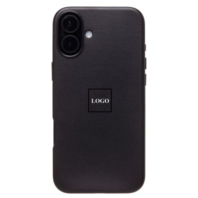 Чехол-накладка для Apple iPhone 16 Plus (черный) ORG SM002 экокожа SafeMag