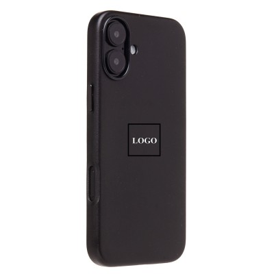 Чехол-накладка для Apple iPhone 16 Plus (черный) ORG SM002 экокожа SafeMag