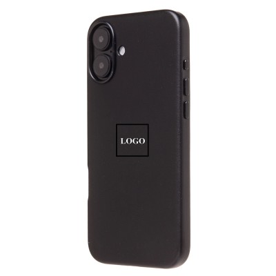 Чехол-накладка для Apple iPhone 16 Plus (черный) ORG SM002 экокожа SafeMag