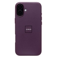 Чехол-накладка для Apple iPhone 16 Plus (багровый) ORG SM002 экокожа SafeMag