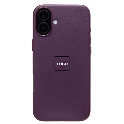 Чехол-накладка для Apple iPhone 16 Plus (багровый) ORG SM002 экокожа SafeMag